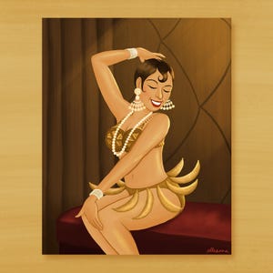 Josephine Baker Illustration / Black History Art Print