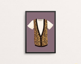 Ferris Bueller T-Shirt and Vest Art Print / Ferris Bueller’s Day Off Illustration