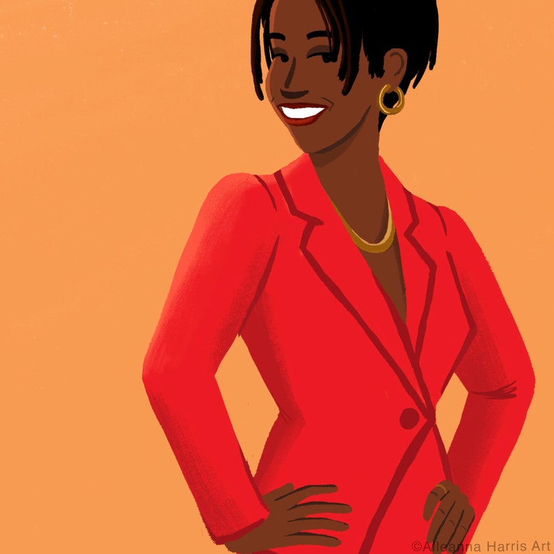 Maxine Shaw Art Print / Living Single Illustration Etsy