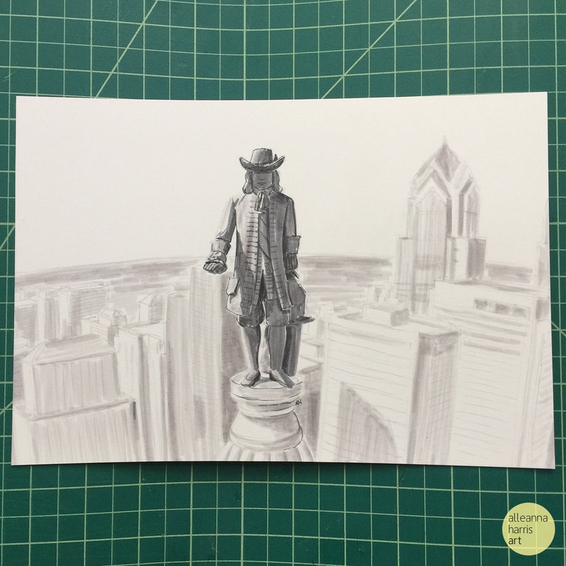 William Penn Original Drawing // Philadelphia City Hall // image 1