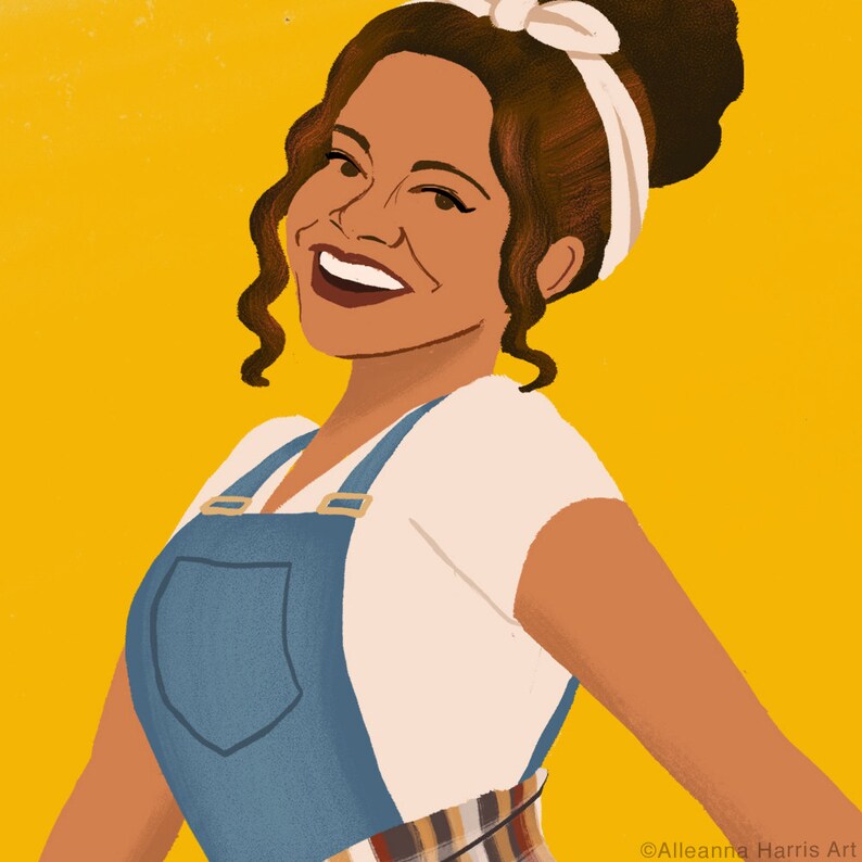 Synclaire James Art Print / Living Single Illustration Etsy