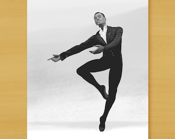Arthur Mitchell Illustration / Dance Art Print