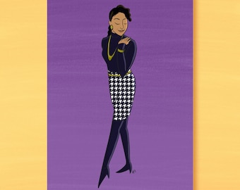Whitley Gilbert Art Print / A Different World Illustration