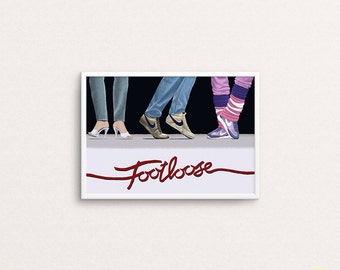 Footloose Art Print / 80s Movie Illustration