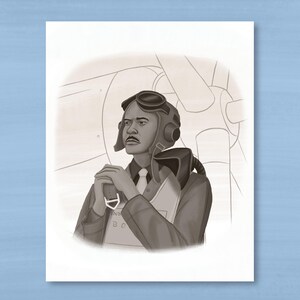 Illustrazione di Benjamin O. Davis, Jr. / Stampa artistica dei Tuskegee Airmen