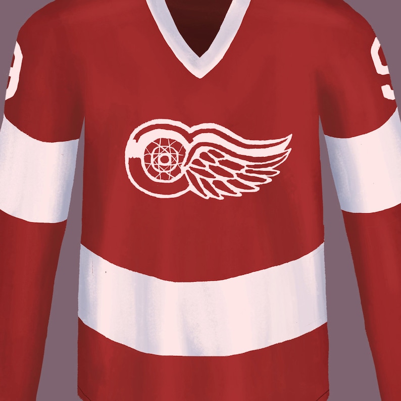 Cameron Frye Detroit Red Wings Jersey Art Print / Ferris Etsy