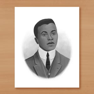 Oscar Micheaux Illustration / Black History Art Print