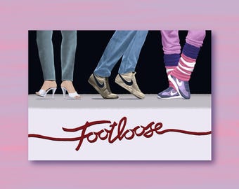 Footloose Art Print / 80s Movie Illustration