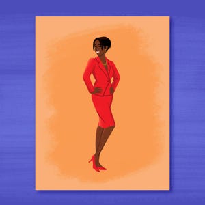 Lámina artística de Maxine Shaw / Ilustración de "Vive soltera"