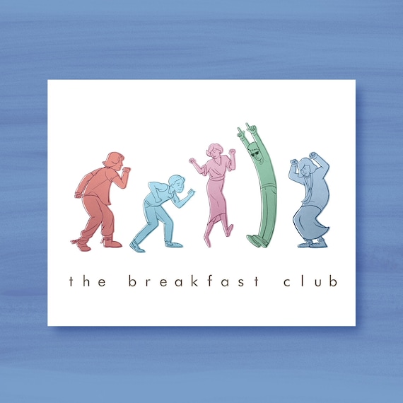 The Breakfast Club Dance Illustration / 80s Movie Art Print