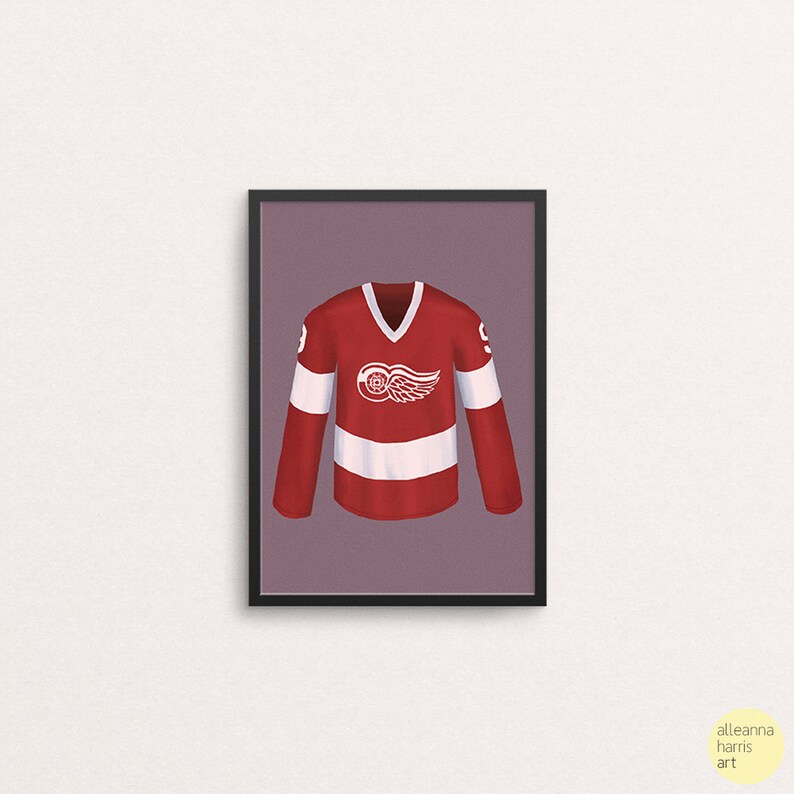 Cameron Frye Detroit Red Wings Jersey Art Print / Ferris Etsy