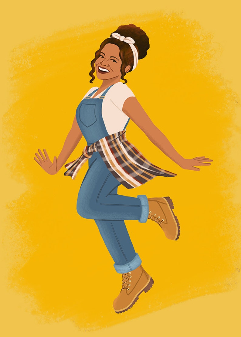 Synclaire James Art Print / Living Single Illustration Etsy