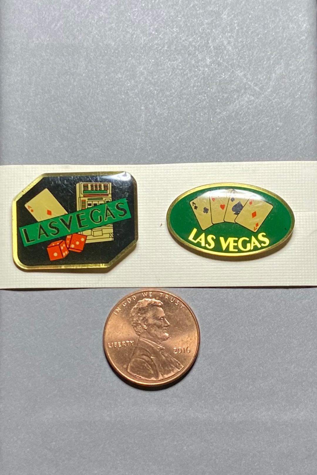 Two Collectible Vintage Las Vegas Pins for Lapel Hat Collar Etsy