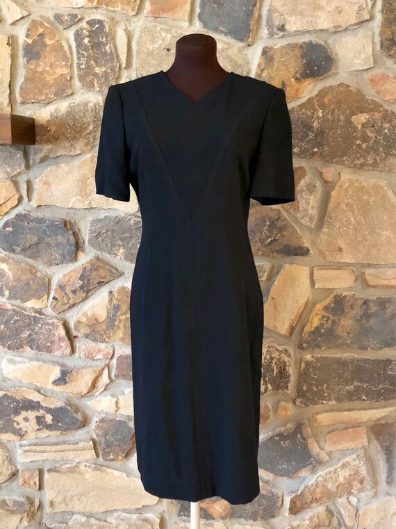 Jaeger Vintage 1940s Style Black Wool Lined Short Sleeve | Etsy