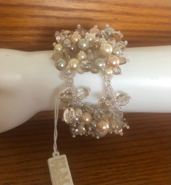 Pretty Venetian Crystal and Faux? Pastel Pearls B… - image 4