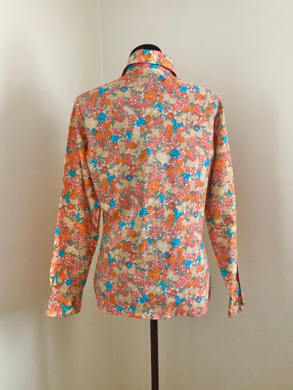 Cheery Vintage 1970s/80s Blouse by Jason Maxwell … - image 5