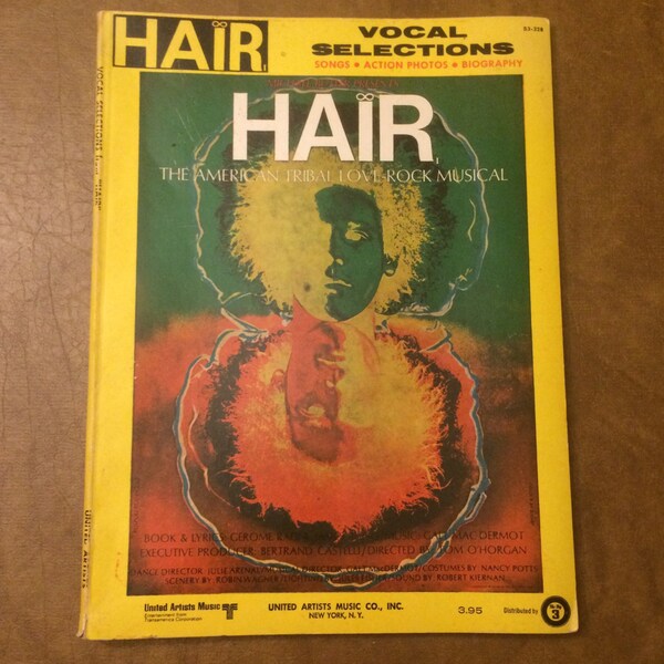 HAIR The American Tribal Love Rock Broadway Musical Vocal Selections UnitedArts Music