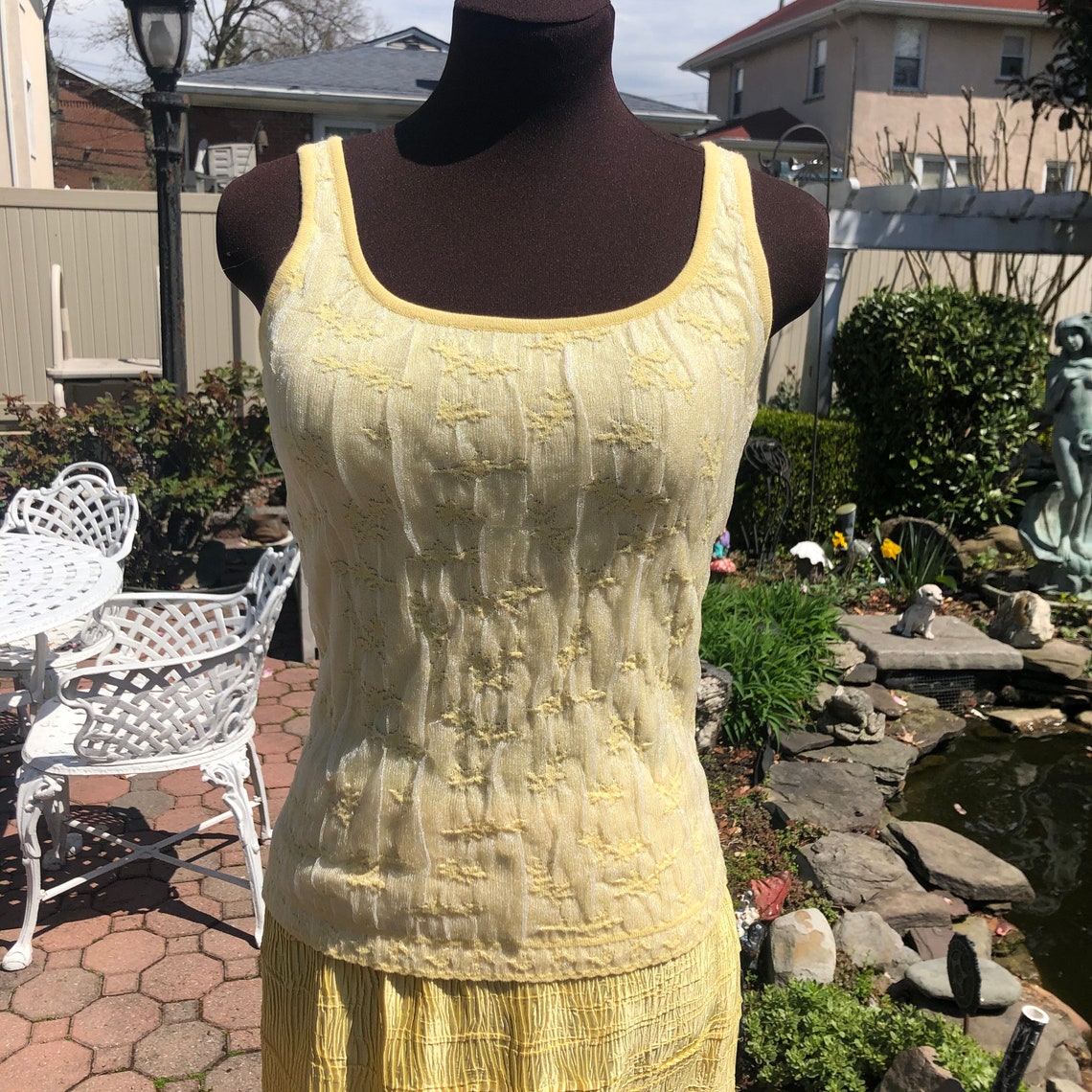 Elegant Vintage Escada Three Piece Yellow Long Skirt Outfit/ - Etsy