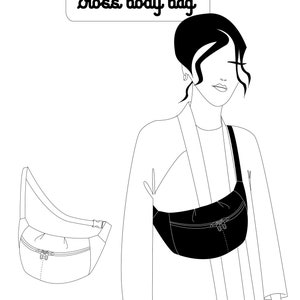 Bum bag - DIY Sewing patterns and indications