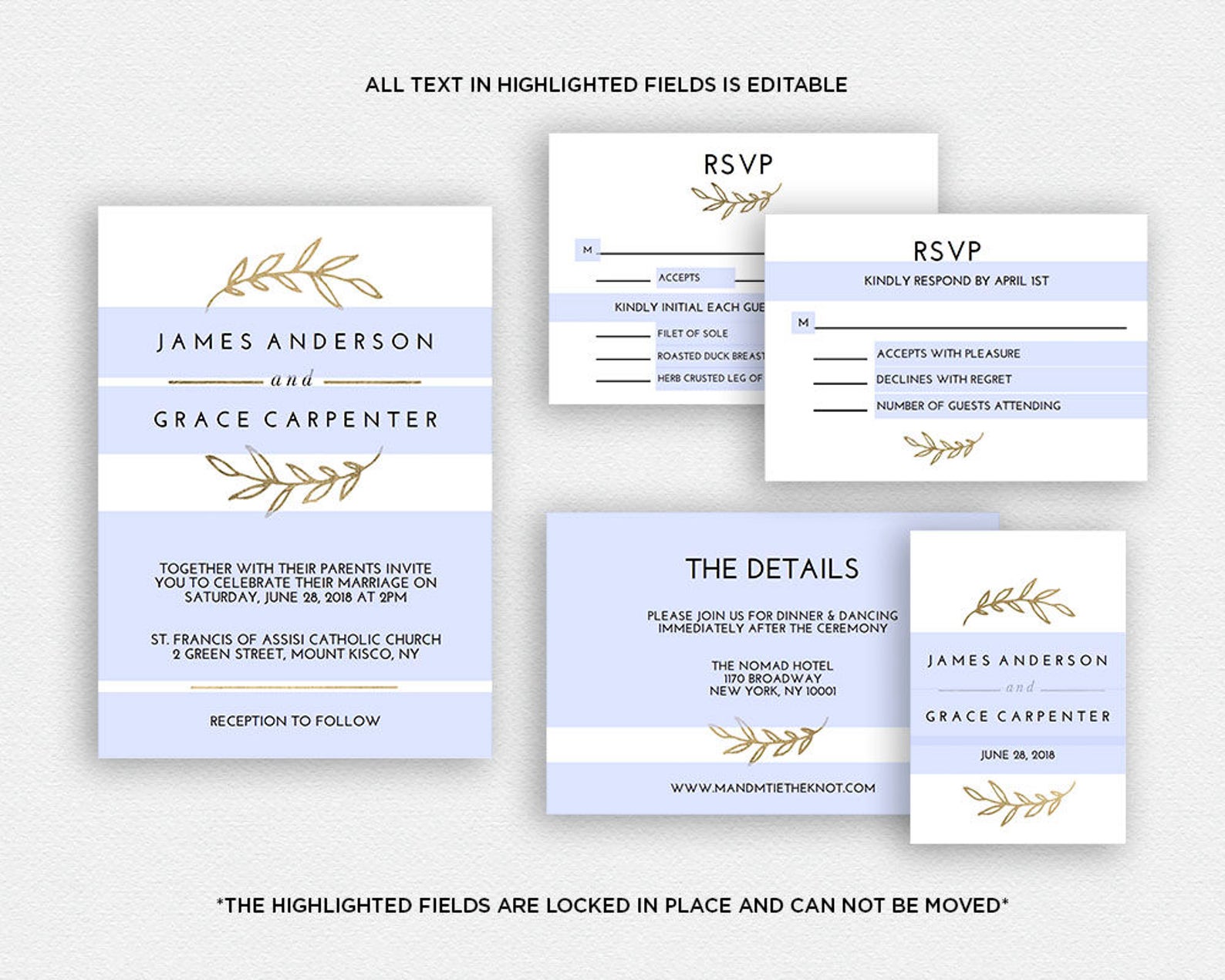 Wedding Invitation Template Wedding Invitation Printable Etsy