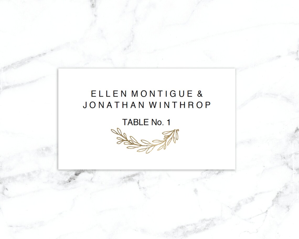 Printable Place Card Template Wedding Place Cards Seating Etsy