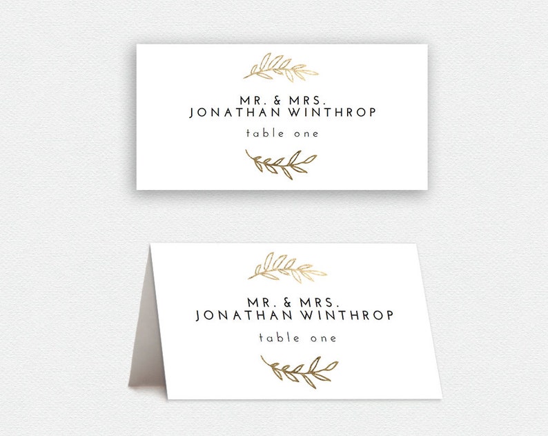 Printable Place Card Template Wedding Place Cards Seating Etsy