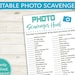 Photo Scavenger Hunt Editable // Instant Download PDF // - Etsy