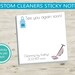 Personnalisé Sticky Notes-idéal pour la société de nettoyage, cadeau pour votre propre, aspirateur, conception de tablier, idée cadeau présent, promo promotionnel d’affaires