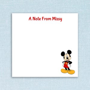 Mouse Custom Sticky Notes // personalized gift idea, custom, teacher appreciation, school, note pad paper stick notes stationery present