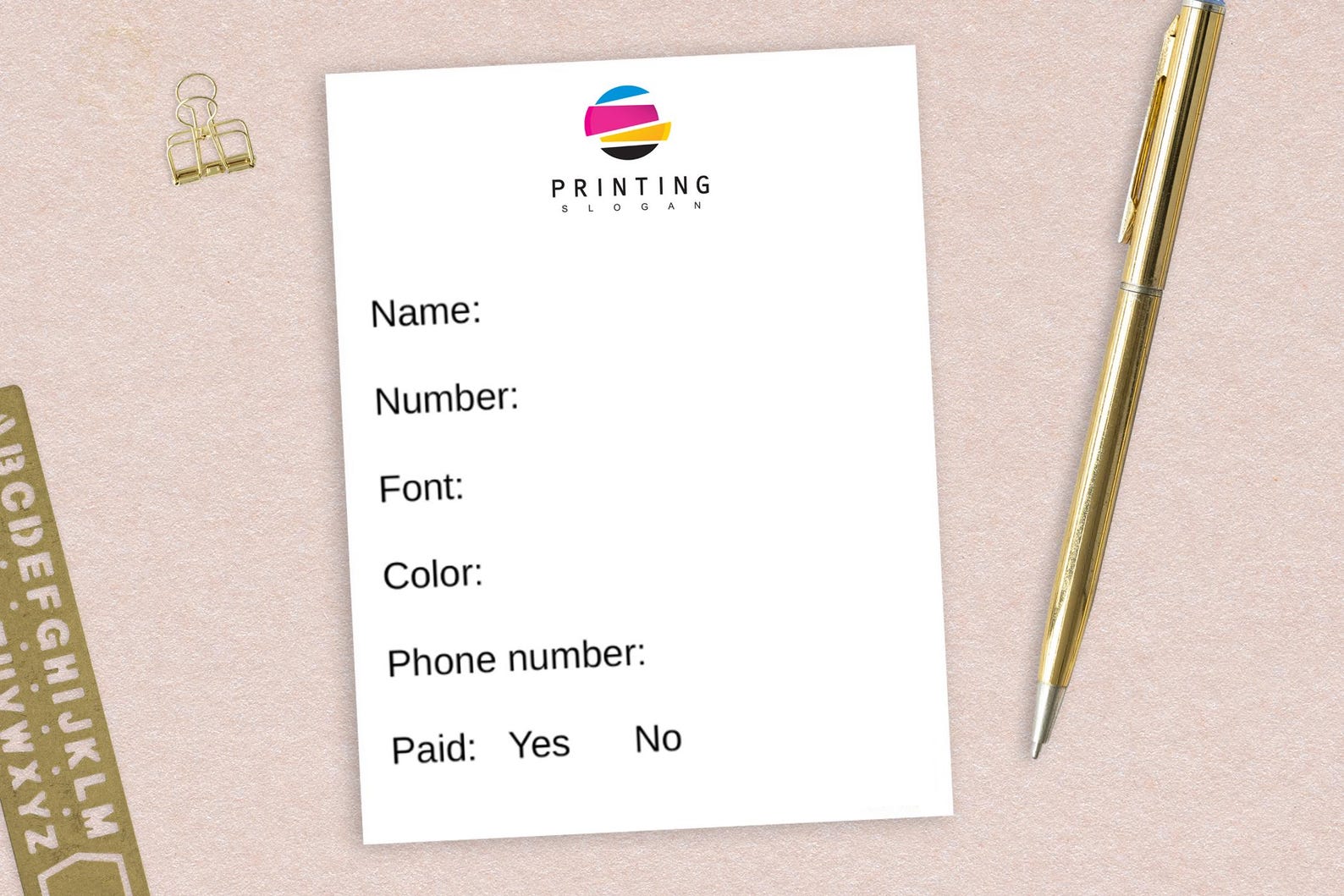 Custom Name Notepads // 50 Sheets per Stack 4"x5.5" Size, Logo ...