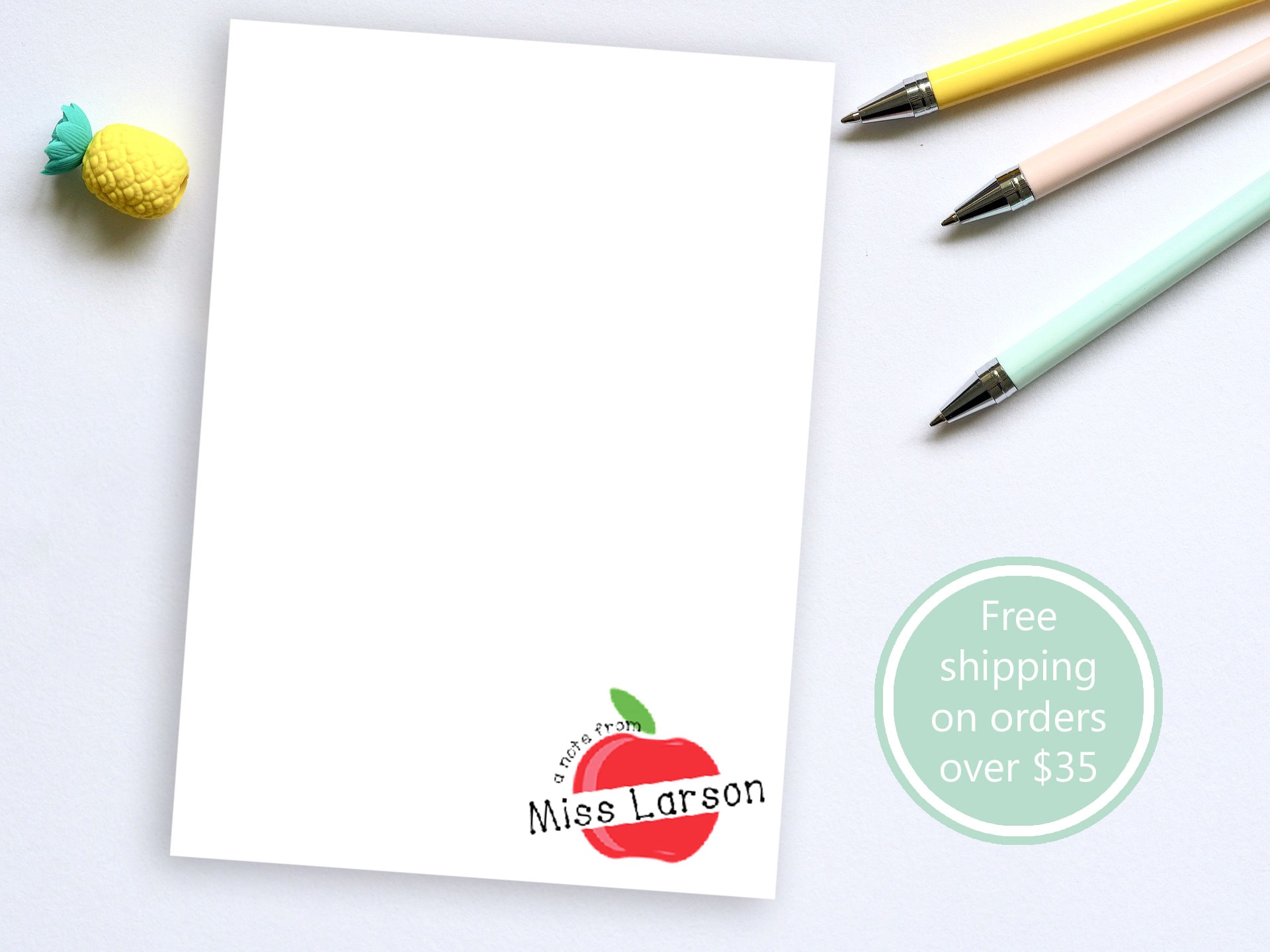 Custom Logo Notepads // 50 Sheets per Pad // 4"x5.5" or 5.5"x8.5" or 8. ...