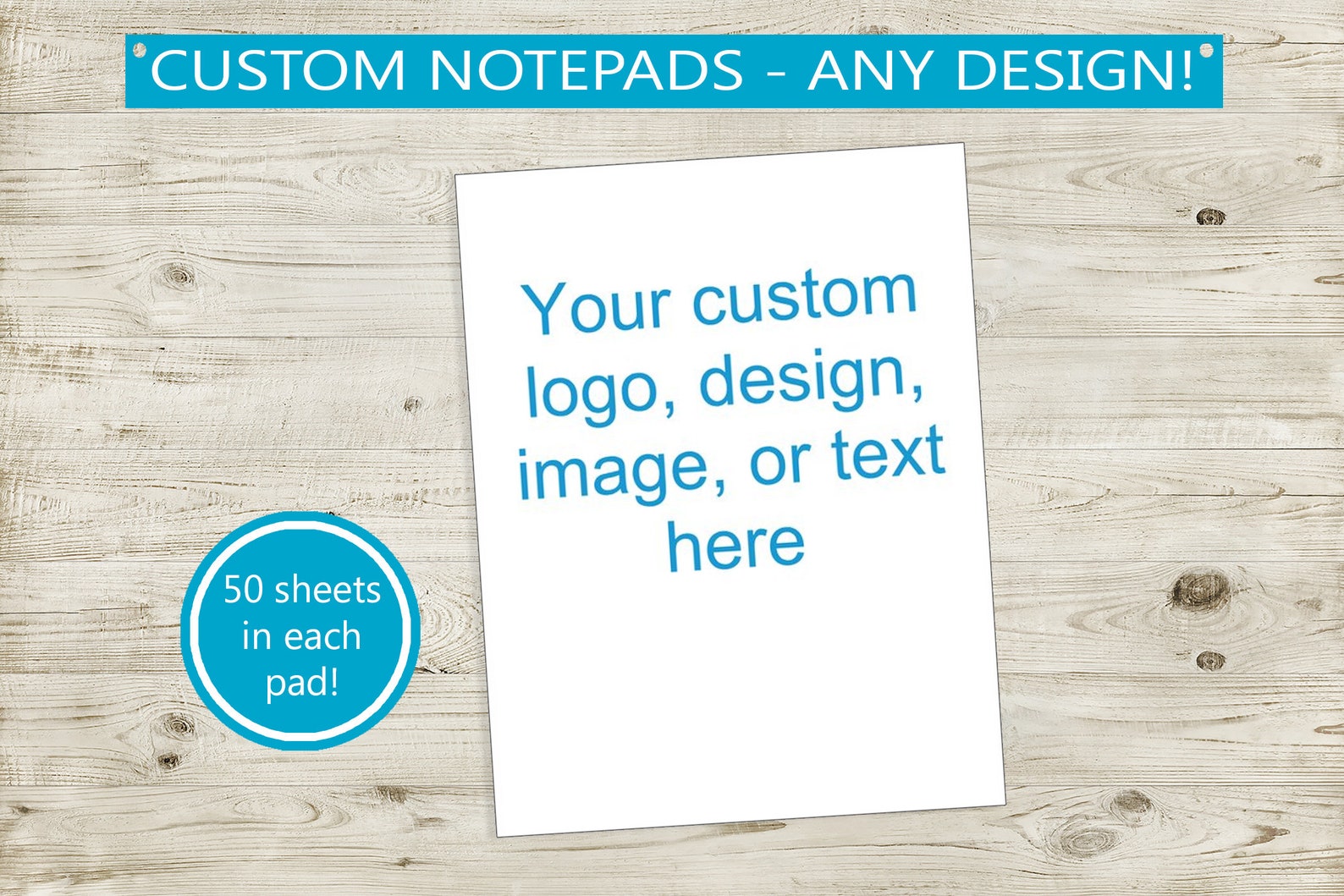 Custom Name Notepads // 50 Sheets per Stack 4x5.5 - Etsy