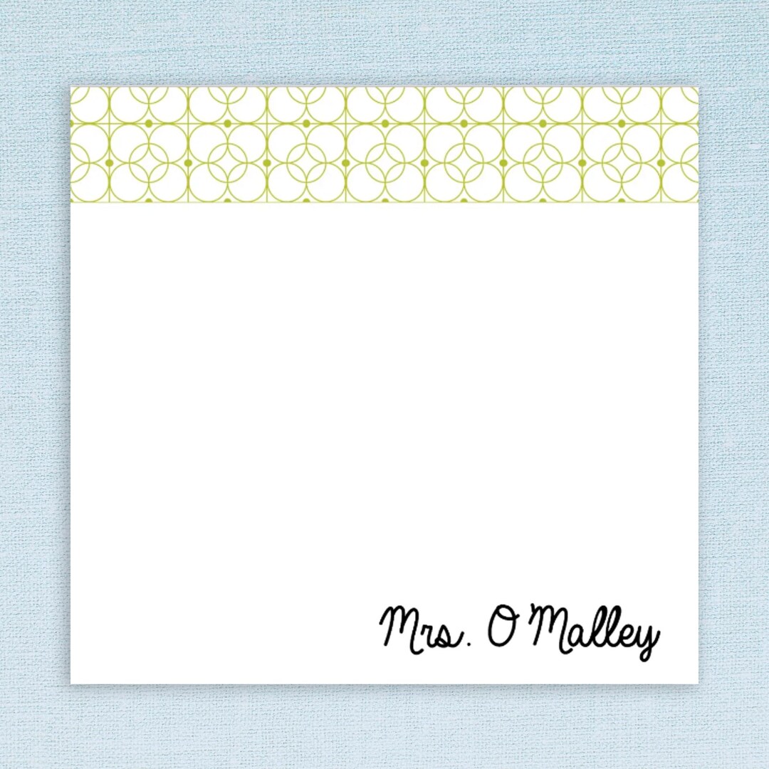 Custom Name Sticky Notes // Gift Idea, Customizable Teacher ...