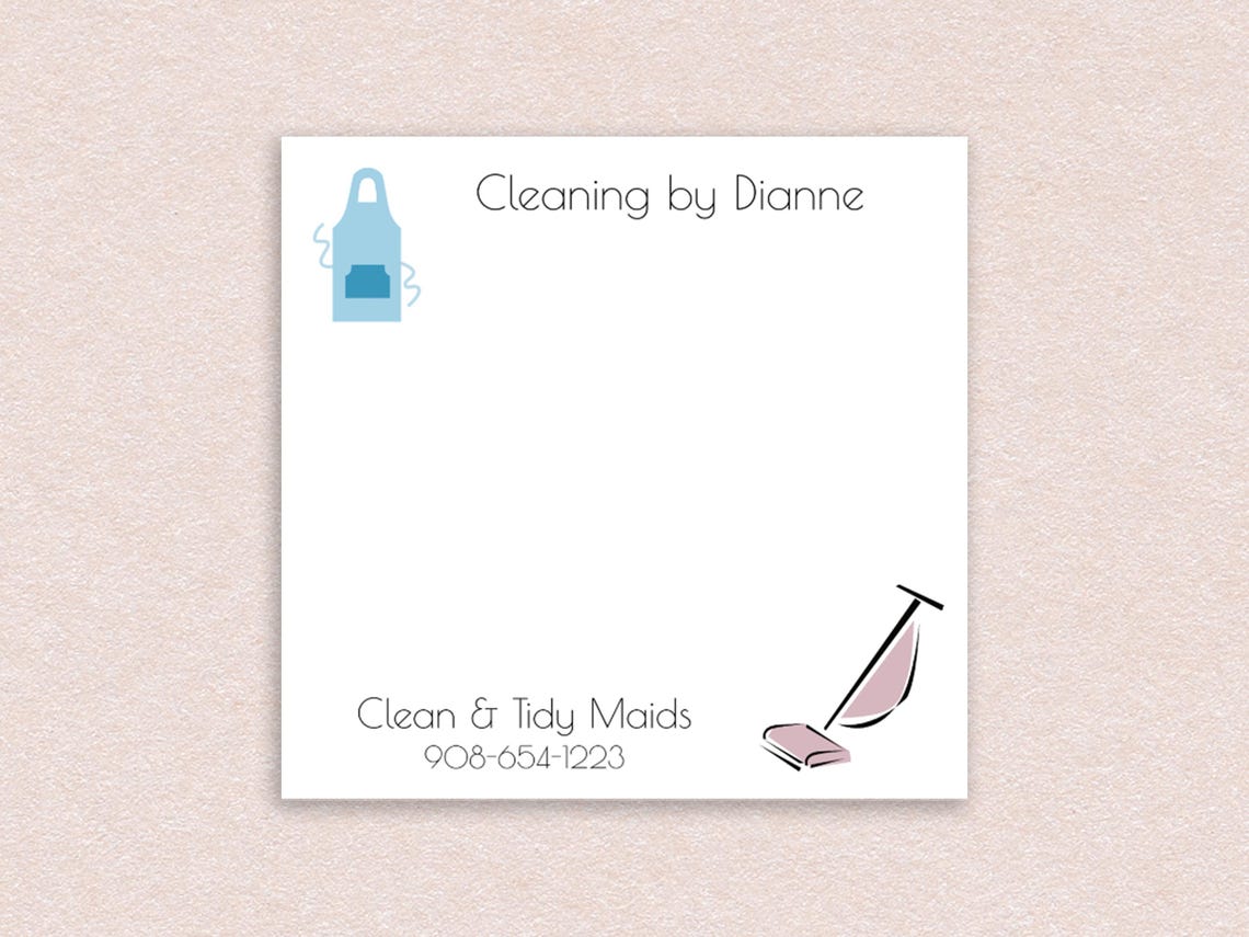 Custom Sticky Notes - Ideal for Cleaning Company, Gift for Your Cleaner ...