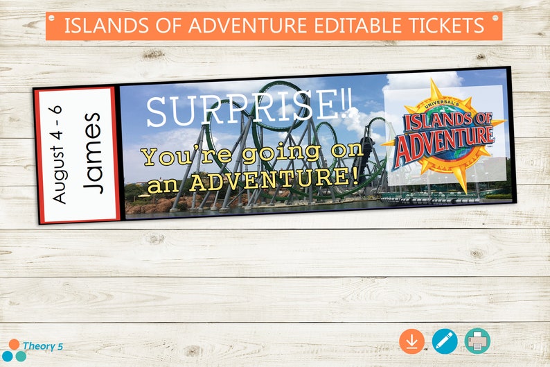 Islands Of Adventure Tickets change comin