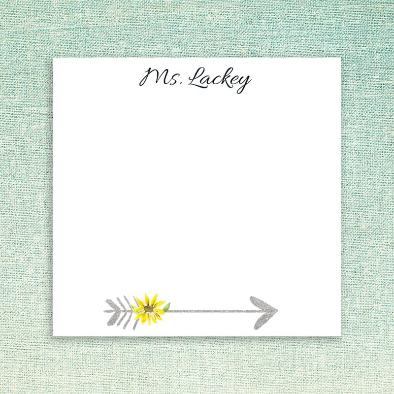 Arrow Sticky Notes - Etsy
