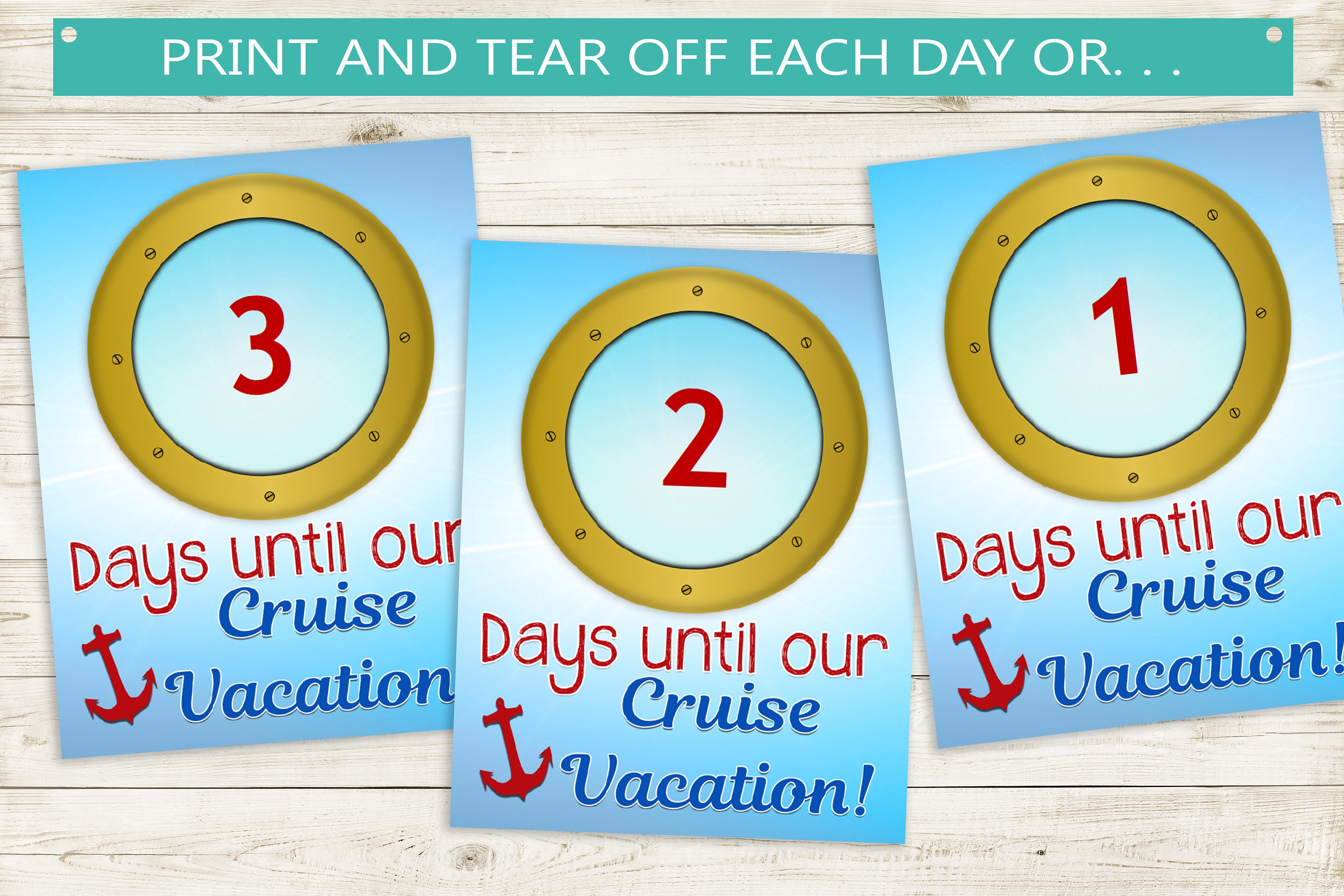 cruise vacation countdown