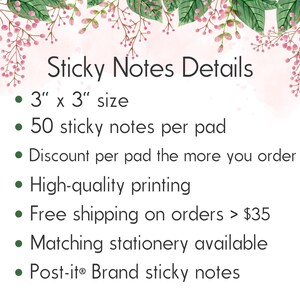 Personalized Sticky Notes With Custom Name or Text // 3