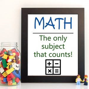 Math Pun Printable Poster // Math Classroom Decor, math jokes, JPG, education, teacher gift idea, teacher appreciation, mathematics funny image 3