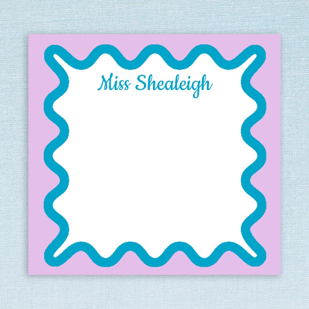 Personalized Sticky Notes With Custom Name Text // 3