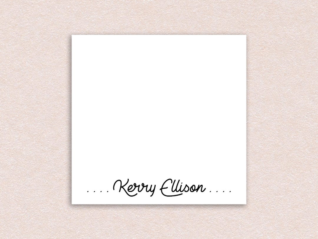 Custom Sticky Notes // Beautiful Cursive Font, Gift Idea, Customizable ...