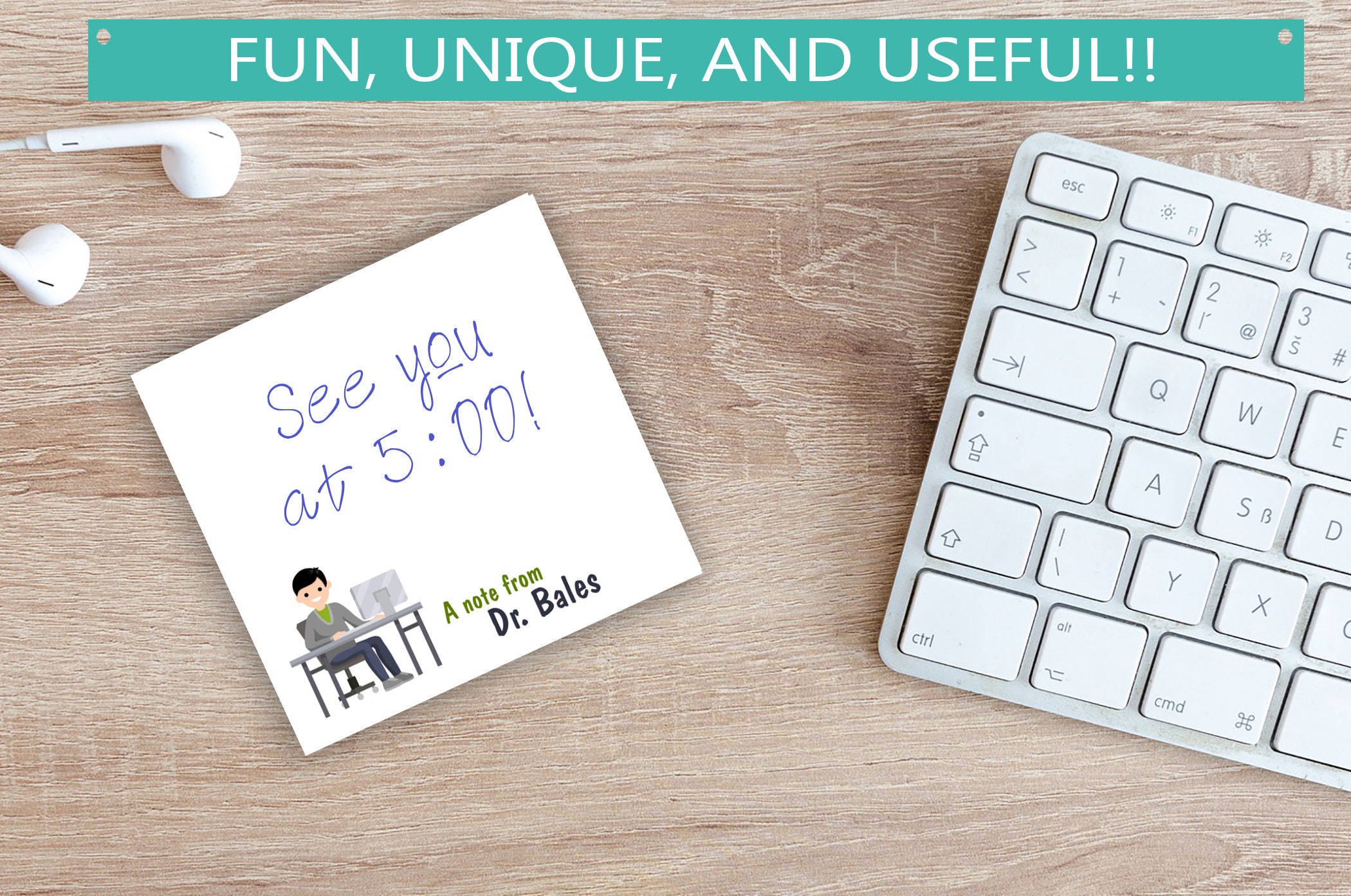 Secretary Sticky Notes Custom Name Sticky Notes // Man Desk, Secretary Boss Gift Idea ...