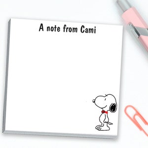 Custom Dog Sticky Notes // 3"x3" size // stationery gift idea, customizable teacher appreciation note pad paper stick notes stocking stuffer