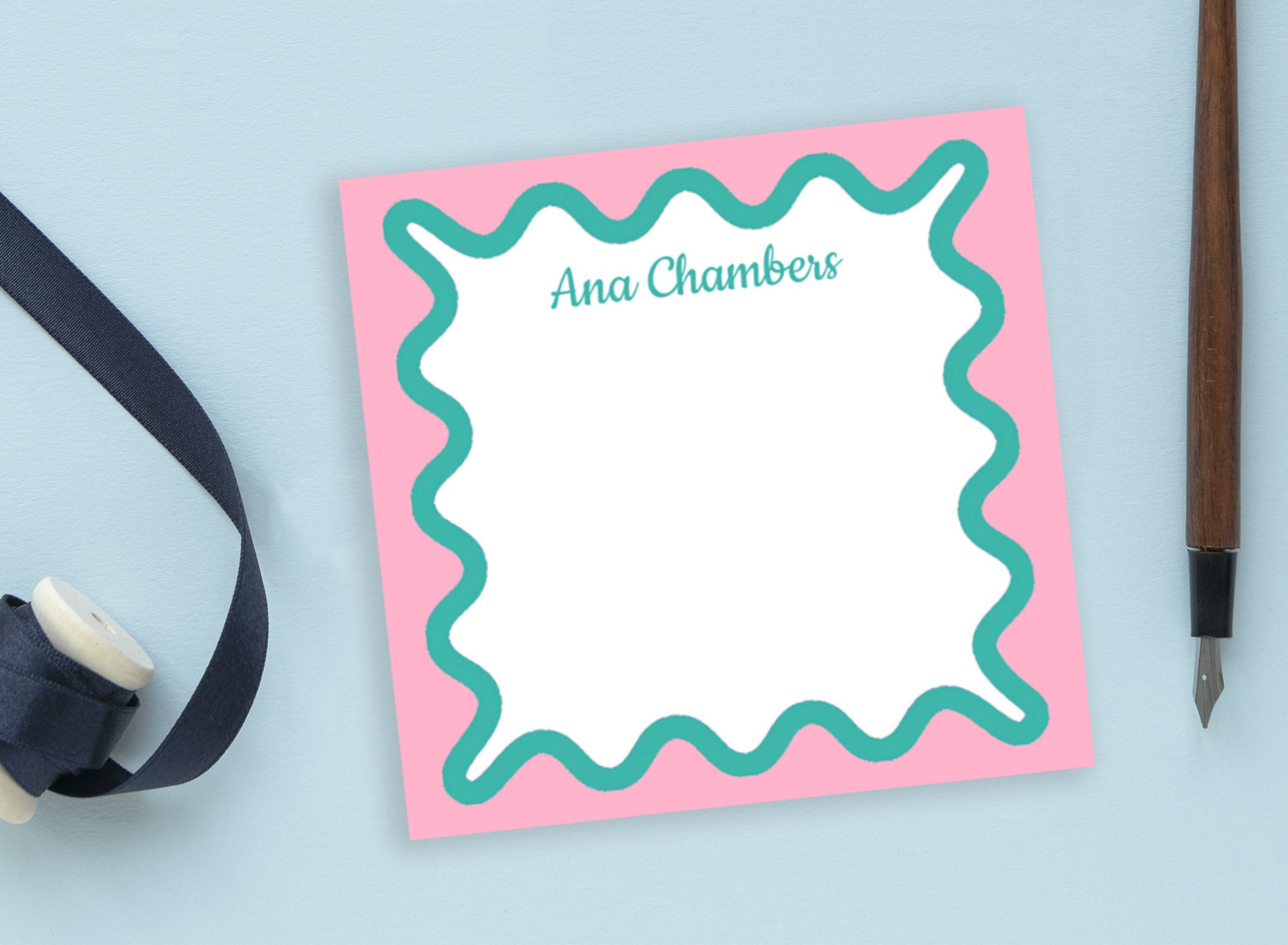 Personalized Sticky Notes With Custom Name Text // 3