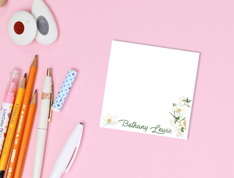 Custom Sticky Notes // Personalize Gift Idea for Coworker Etsy