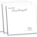 Custom Sticky Note Pads Personalized Heart Design // Unique Gift Idea ...