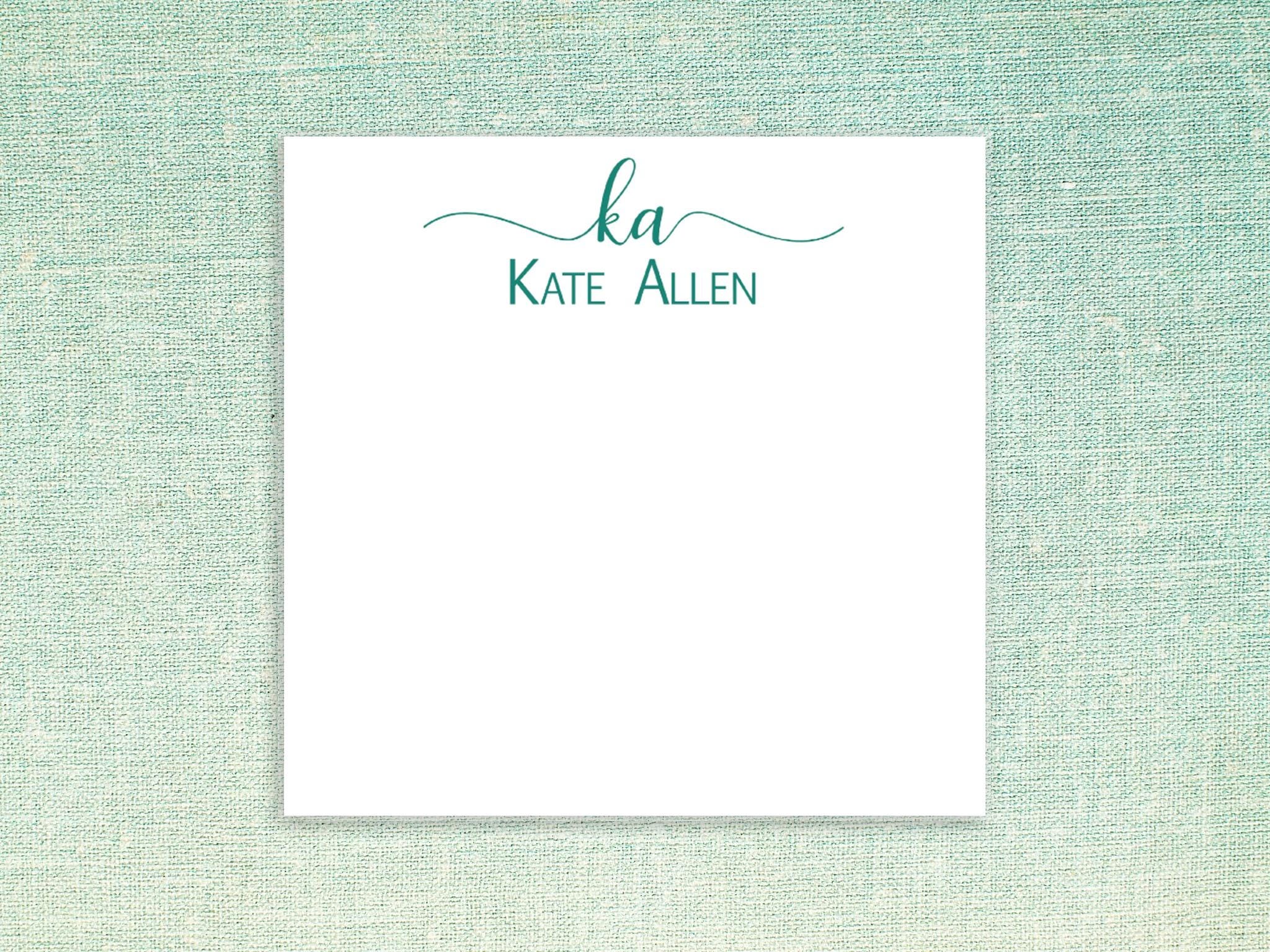 Personalized Sticky Notes With Initials and Custom Name // 3