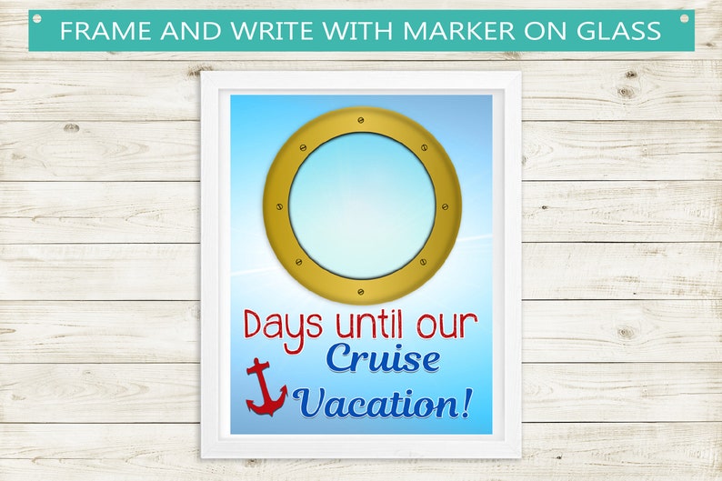 Cruise Vacation Countdown Printable Editable PDF Instant Etsy Cruise vacation countdown printable editable pdf instant etsy