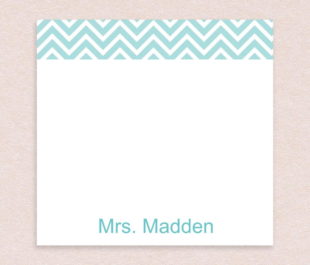 Custom Sticky Notes - Fun Chevron Design, Gift Idea Customizable ...
