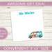Personalized Sticky Notes With Hippie Design and Custom Text - Etsy